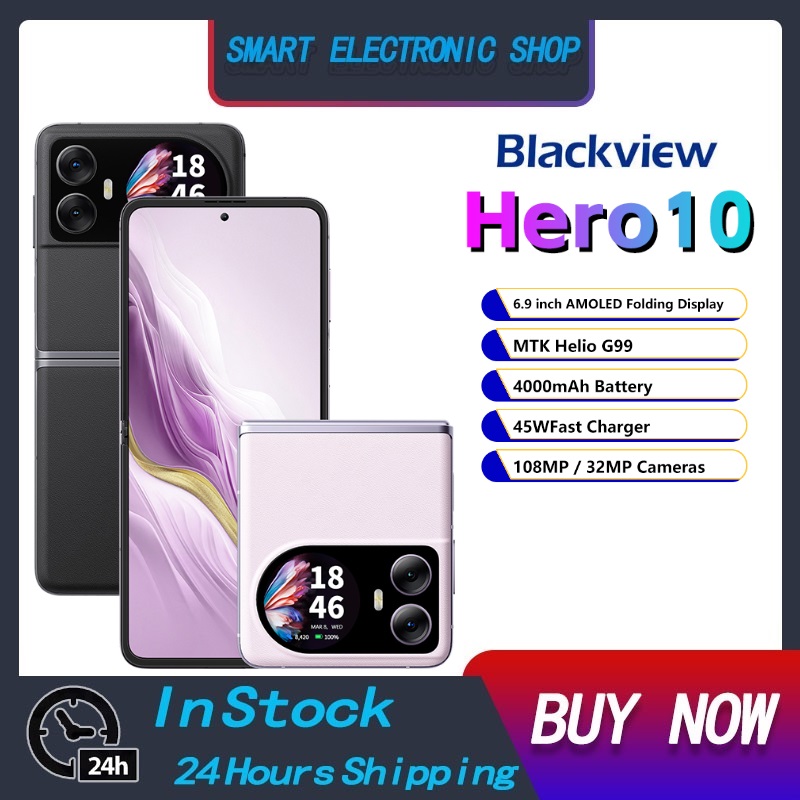 Blackview HERO 10 มือถือจอพับได้ 6.9 นิ้ว สเปคแรง กล้อง108MP งบ15000
