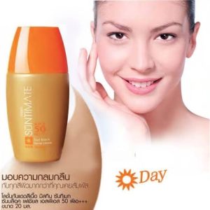 Mistine Suntimate Sun Block Facial Lotion X3 Beige SPF50 PA+++ 20 ml. ราคา 125 บาท