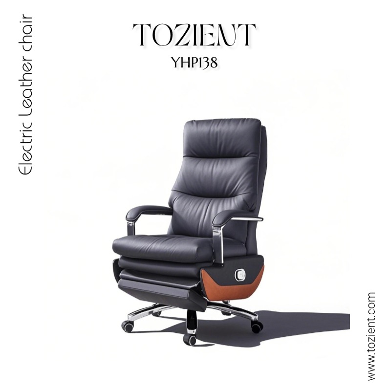 รีวิว Tozient Yhp138 เก้าอี้ Executive หนังแท้ Zero Gravity พร้อมที่วางเท้า ราคา 27,540 บาท